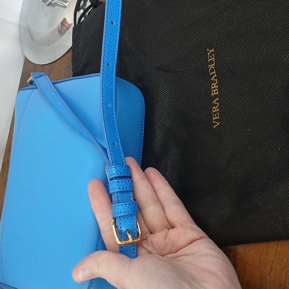 Brand NEW NO TAGS Vera Bradley Blue Crossbody Bag W DUST BAG - Picture 11 of 16